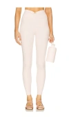 Weworewhat Active Ruched V-front Leggings In Pink