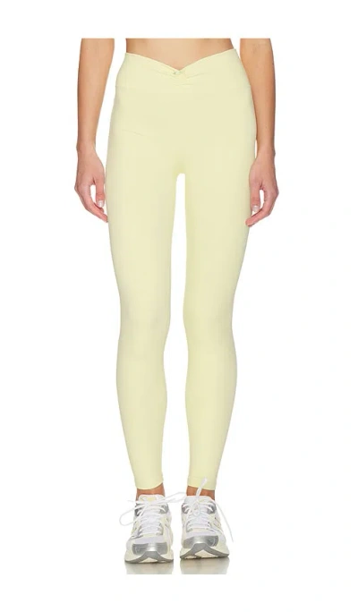 Weworewhat Ruched V-legging In Yellow