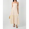 Weworewhat Sleeveless Ruffle A-line Midi Dress