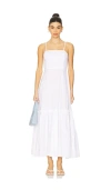 Weworewhat Sleeveless Ruffle A-line Midi Dress