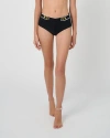 Weworewhat Sailor Swim Short In Black/off-wht