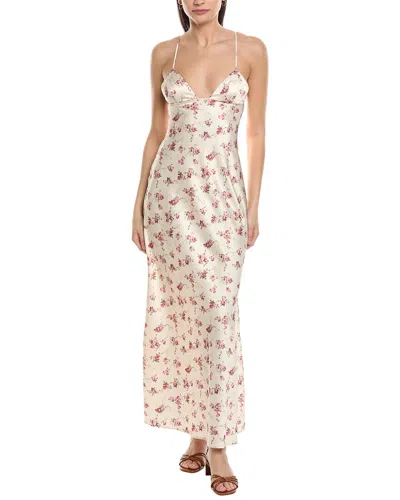 Weworewhat Satin Slip Dress In Animal Print