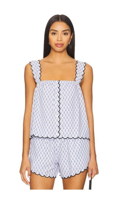 WEWOREWHAT SCALLOP BUTTON FRONT TANK