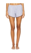 Weworewhat Scallop Pajama Short In Blue