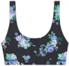 Weworewhat Scoop Bra Top In Black Multi In Multi