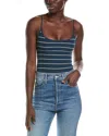 Weworewhat We Wore What Stripe Scoop Neck Cami Bodysuit In Multi