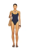 Weworewhat Scoop Cami One Piece Swimsuit In Blue