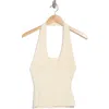 Weworewhat Scoop Halter Top In Ivory
