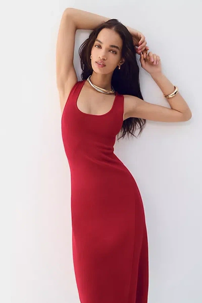 Weworewhat Scoop-neck Slim Midi Dress
