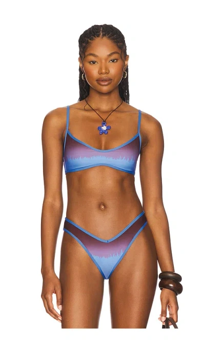 Weworewhat Scoop Neck Tie Back Bikini Top