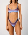 Weworewhat Scoop Neck Tie-back Bikini Top In Purple