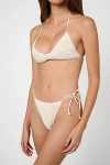 Weworewhat V-neck Tie Top In White