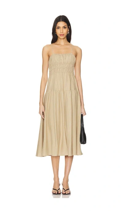 Weworewhat Scrunchie Midi Dress In 狩猎粉