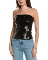 Weworewhat Sequin Corset Top In Black