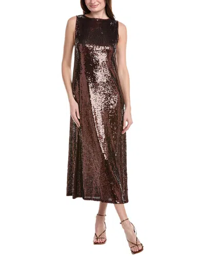 Weworewhat Sequin Maxi Dress In Burgundy