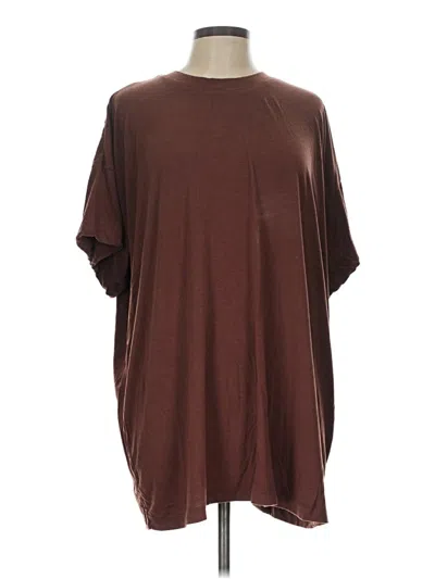 Pre-owned Weworewhat Short Sleeve T-shirt In Brown
