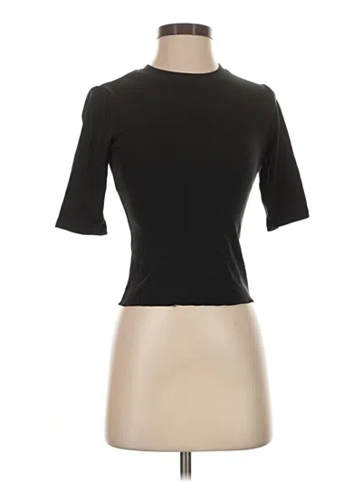 Pre-owned Weworewhat Short Sleeve Turtleneck In Black