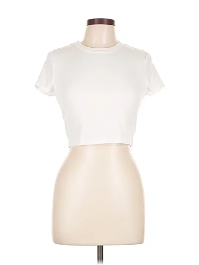 Pre-owned Weworewhat Short Sleeve Turtleneck In White