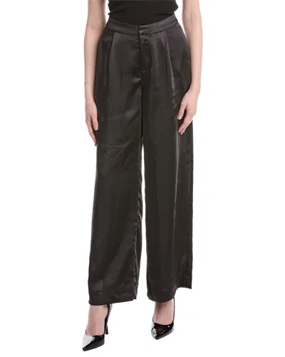 Weworewhat Silky Trouser Pant In Brown