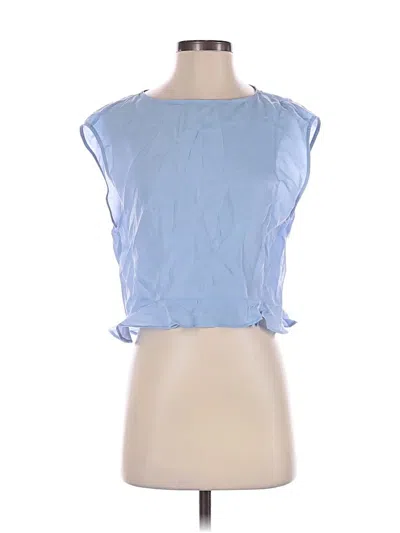 Pre-owned Weworewhat Sleeveless Blouse In Blue