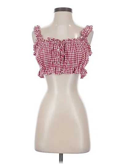 Pre-owned Weworewhat Sleeveless Blouse In Red