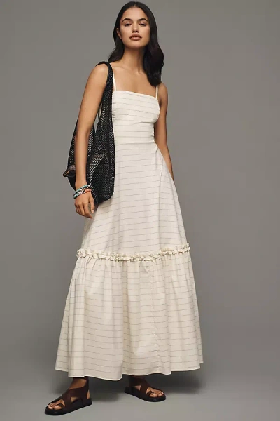 Weworewhat Sleeveless Ruffle A-line Midi Dress