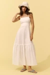 Weworewhat Sleeveless Ruffle A-line Midi Dress