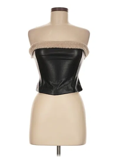 Pre-owned Weworewhat Sleeveless Top Black Strapless Neckline Tops