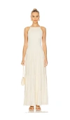 Weworewhat Smocked Drop Waist Maxi Dress In White