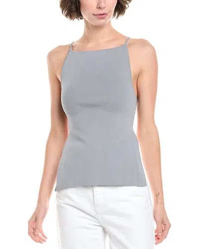 Weworewhat Straight Neck Top In Gray
