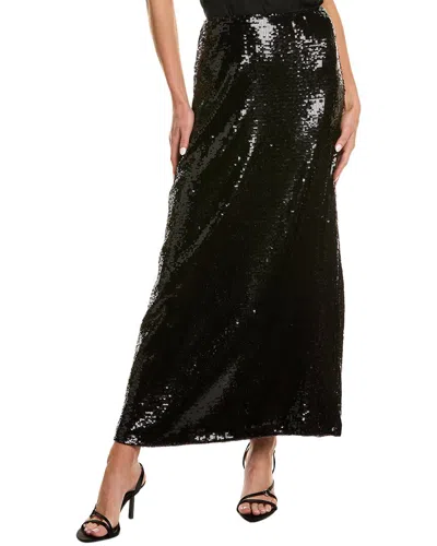 Weworewhat Straight Sequin Midi Skirt In Black