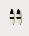 Weworewhat Strap Ballet Flat In Ivory