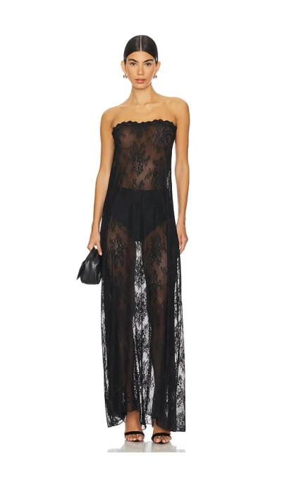 chinese dress ladies Weworewhat Strapless Lace Maxi Dress