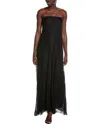 Weworewhat Strapless Lace Maxi Dress In Black