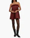 WEWOREWHAT STRAPLESS MINI DRESS IN MAROON