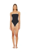 Weworewhat Strapless One Piece In Black & Off White
