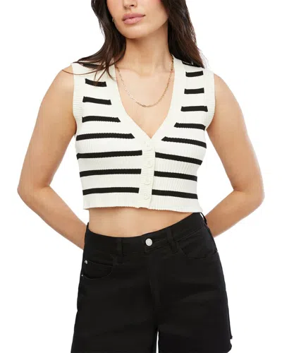 Weworewhat Sweater Vest In Black/antique White