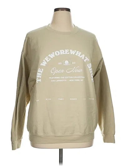 Pre-owned Weworewhat Sweatshirt In Tan