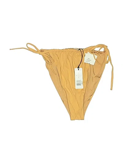 Weworewhat Swimsuit Bottoms In Gold