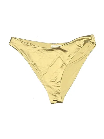Pre-owned Weworewhat Swimsuit Bottoms In Gold