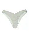 Weworewhat Swimsuit Bottoms In Silver
