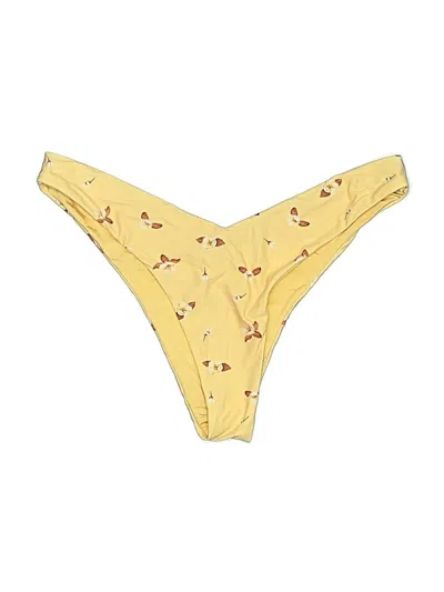 Pre-owned Weworewhat Swimsuit Bottoms In Yellow