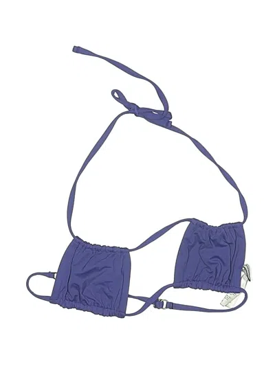 Pre-owned Weworewhat Swimsuit Top Blue Swimwear