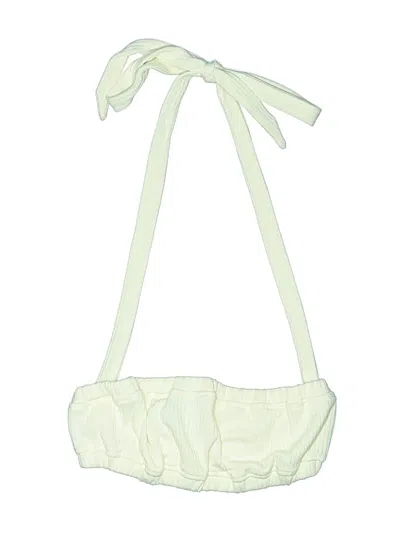 Pre-owned Weworewhat Swimsuit Top Ivory Swimwear