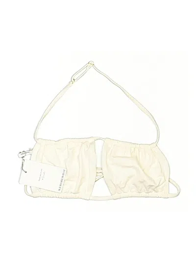 Pre-owned Weworewhat Swimsuit Top Ivory Swimwear