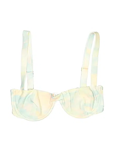 Pre-owned Weworewhat Swimsuit Top Ivory Swimwear In White