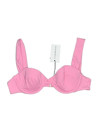 Weworewhat Swimsuit Top Pink Swimwear