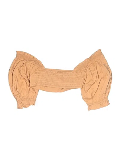 Pre-owned Weworewhat Swimsuit Top Tan Swimwear