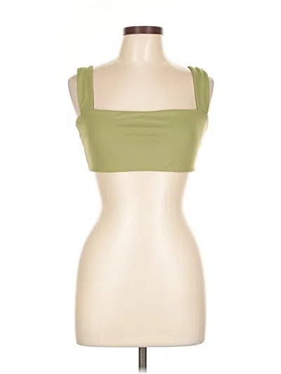 Pre-owned Weworewhat Tank Top Green Strapless Neckline Tops