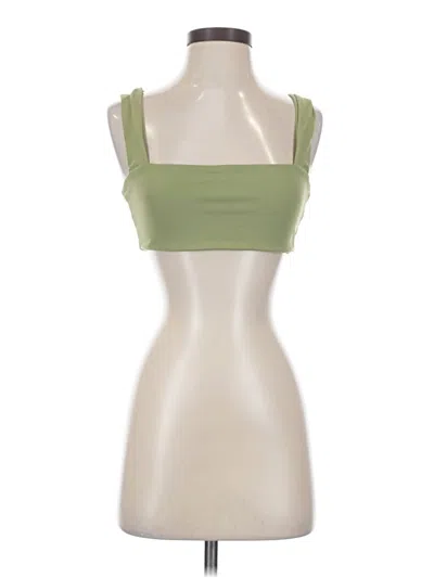 Pre-owned Weworewhat Tank Top Green Strapless Neckline Tops